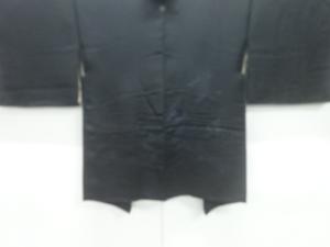 大正ロマン　漆橋模様織り出し一つ紋絵羽織